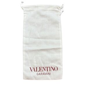 Valentino Garavani Cream Dust Bag with Red Logo